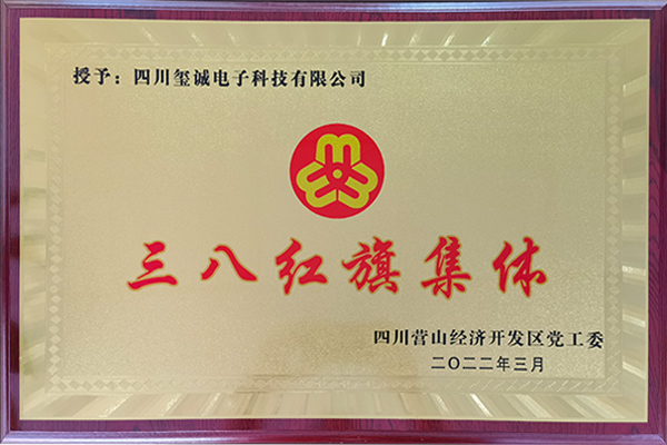 三八红旗集体证书