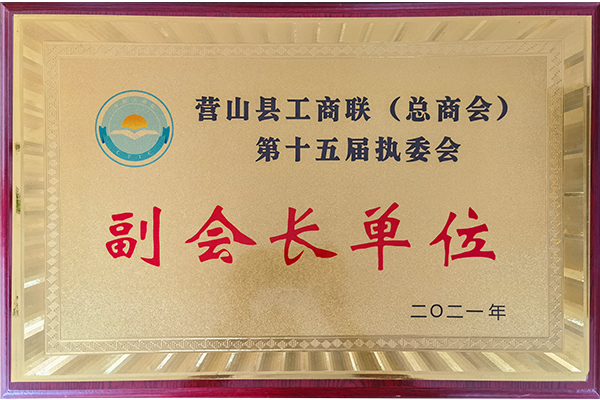 副会长单位证书